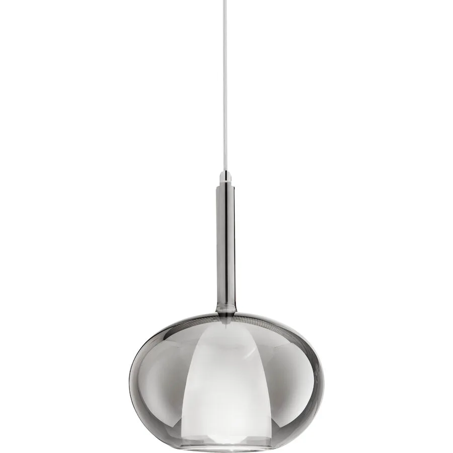 Giberti Luce Pendellampe Carina Grau Glas 22 cm 33.5 cm