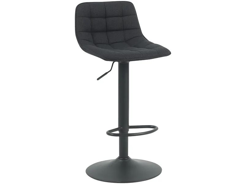Barhocker JAMES stoff schwarz
