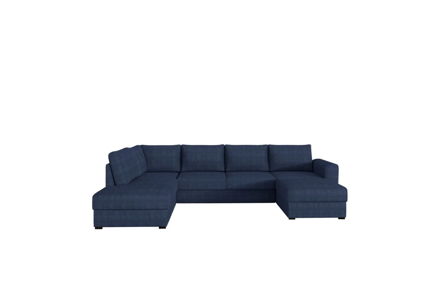 Taberk Bäddsoffa med Divan och Schäslong 4-sits i Chenille - Blå
