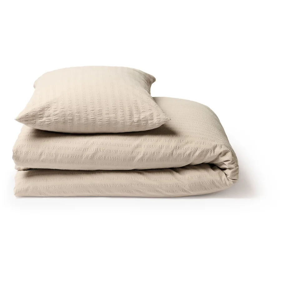 Duvetbezug Kemeri Taupe Baumwolle 210 cm 200 cm - Material: 100% Bio-Baumwolle