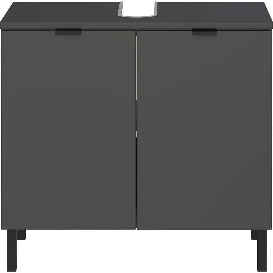 Waschbeckenunterschrank Betina graphit Holzwerkstoff B 60 T 34 H 56 cm