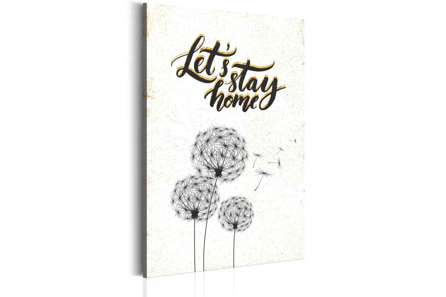 Tavla My Home: Let's stay home 80x120 cm -