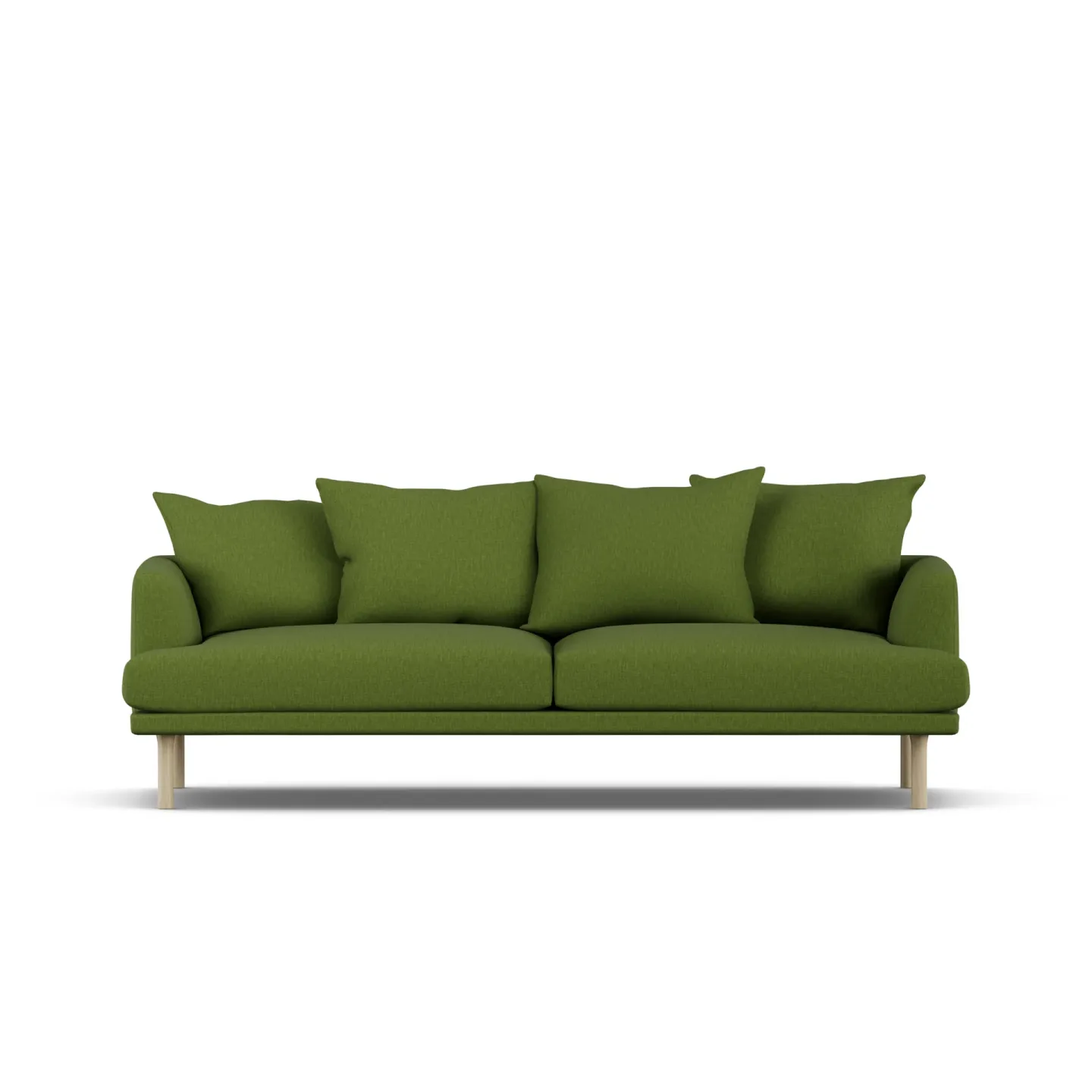 1898 Sjövik Sofa Luiza Green 3975-Eiche weiß geölt, 3-sitzig