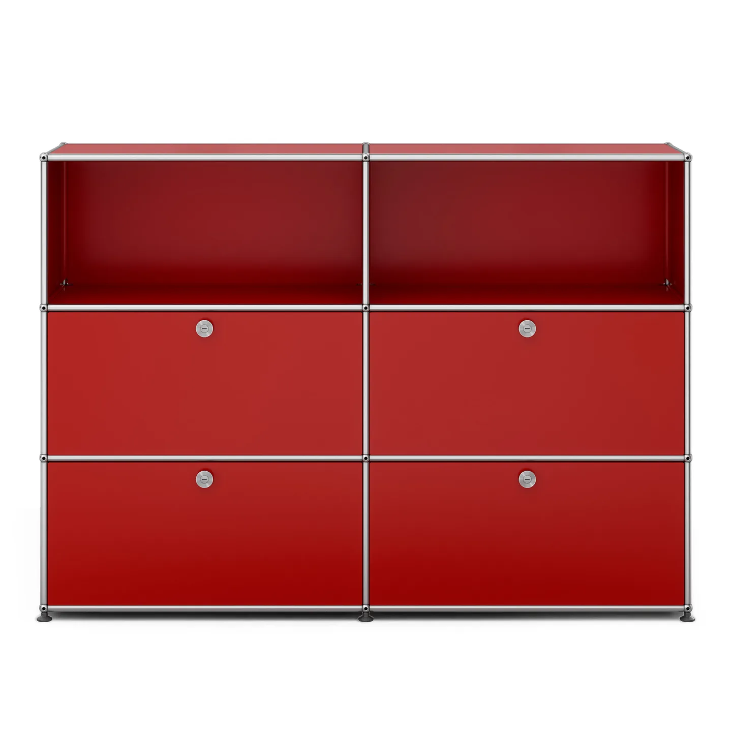 USM - USM Haller M64 23 USM Ruby Red - Skänkar och sideboards - Fritz Haller & Paul Schärer - Röd - Metall
