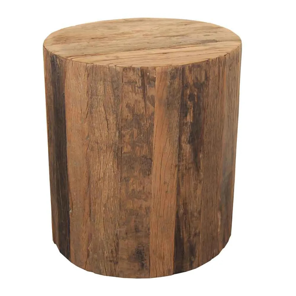 Sidobord i trä Kub med hjul H 47 cm Trademark Living