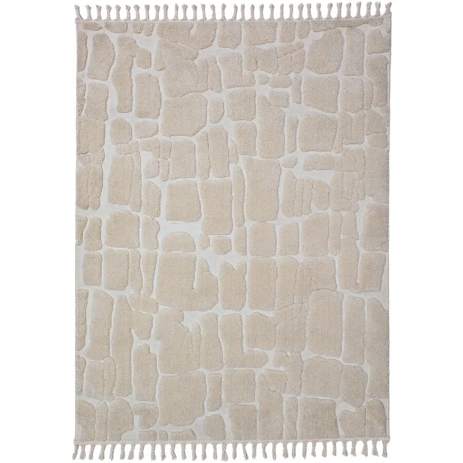Teppich Calvella Natur Polyester 200 x 300 cm