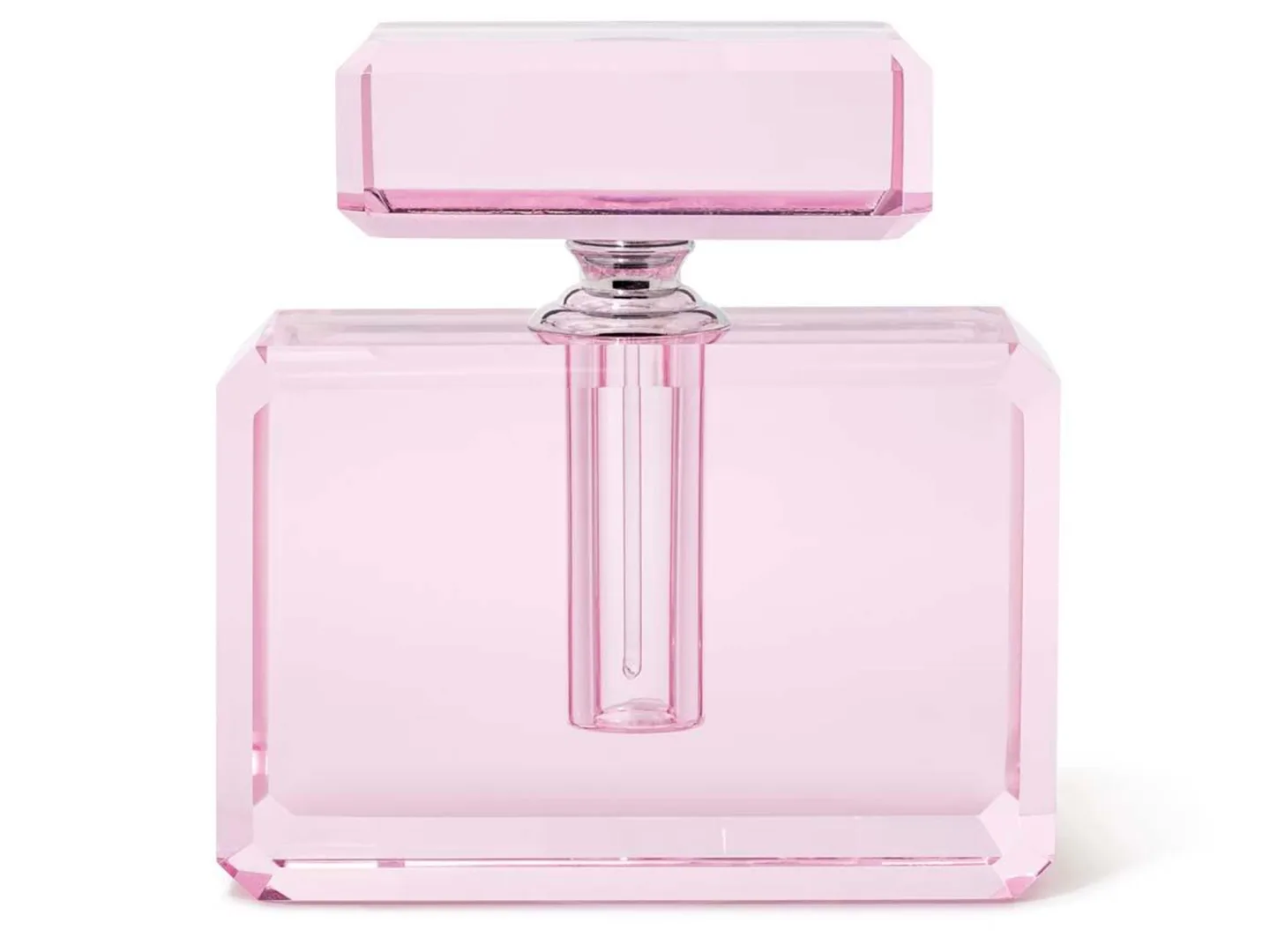 Abhika Parfum Flakon Coco Kristallglas Pink H: 13 cm | Schubiger Möbel