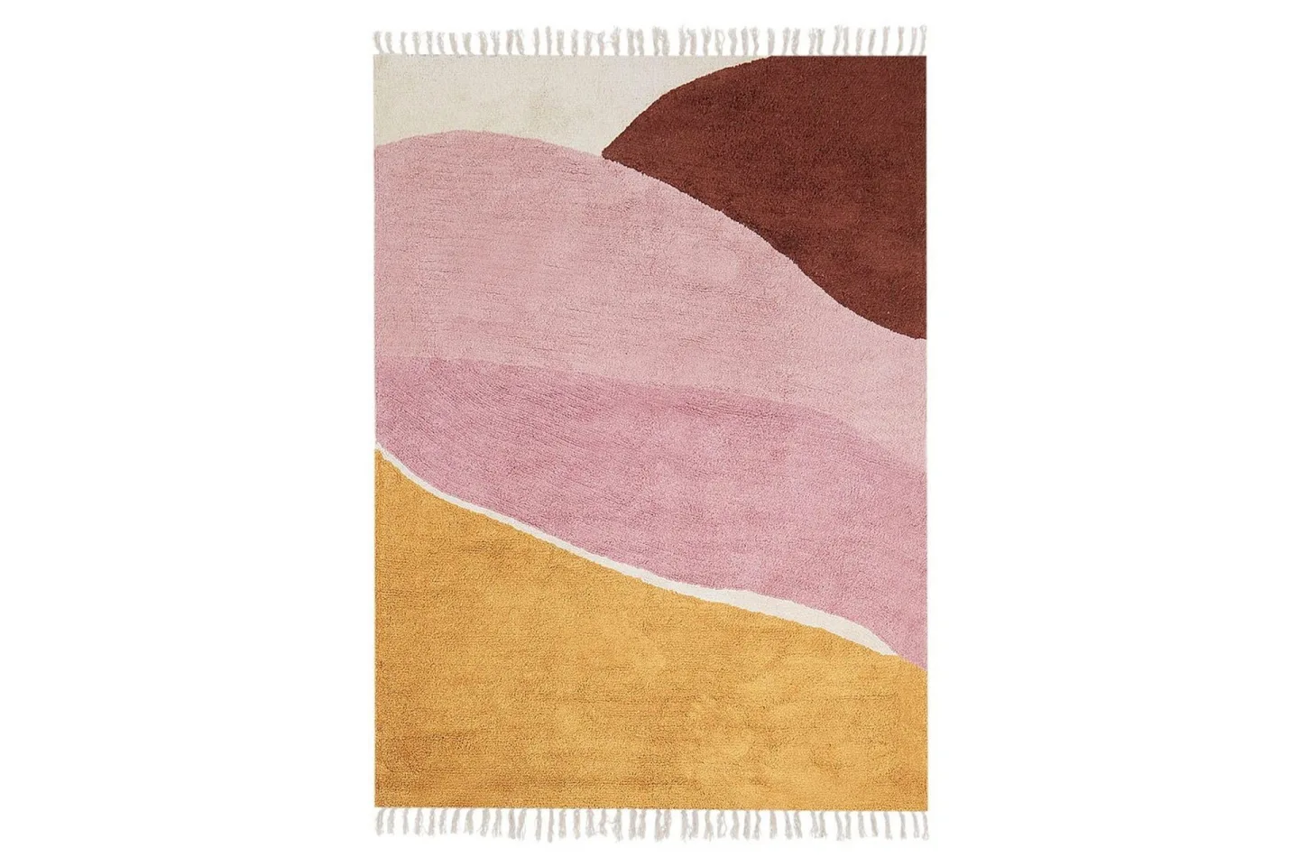 Matta Xinali - Rosa, gul, röd, beige