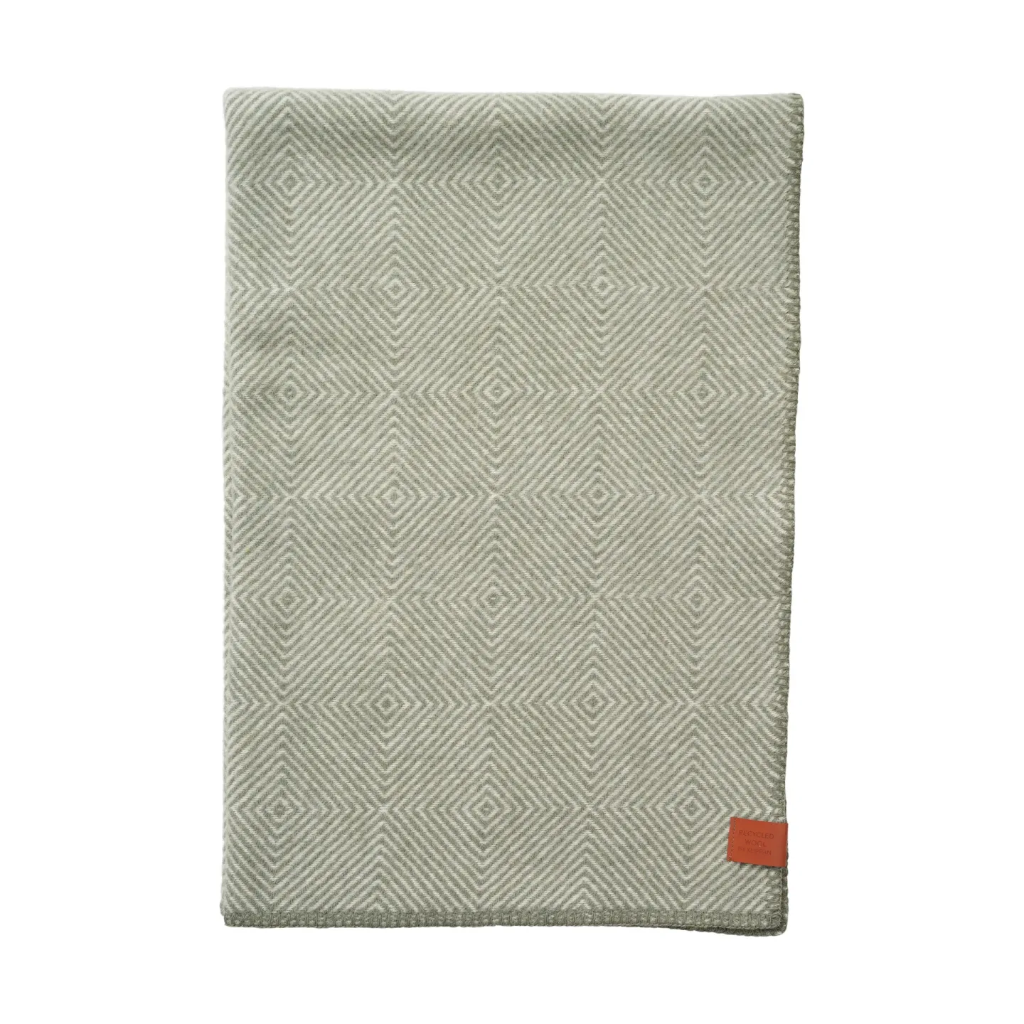 Klippan Yllefabrik Gooseye midi ullpläd 90x130 cm Grön