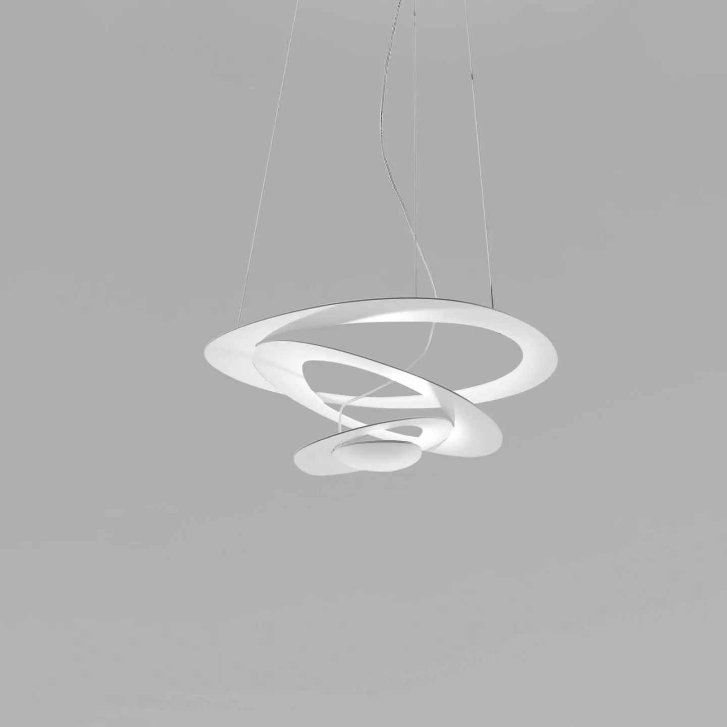 Pirce LED Micro Pendelleuchte weiß - Artemide Pirce Micro - Wohnzimmer - Design - Metall - Einflammig