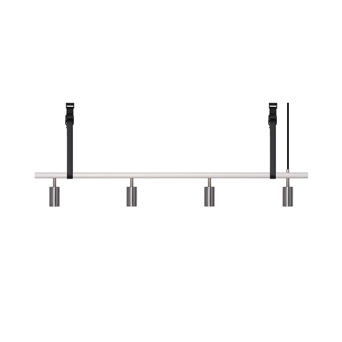 Rubn - Long John 4 White/Steel / Black Leather - Takkronor - Niclas Hoflin - Silver,Vit