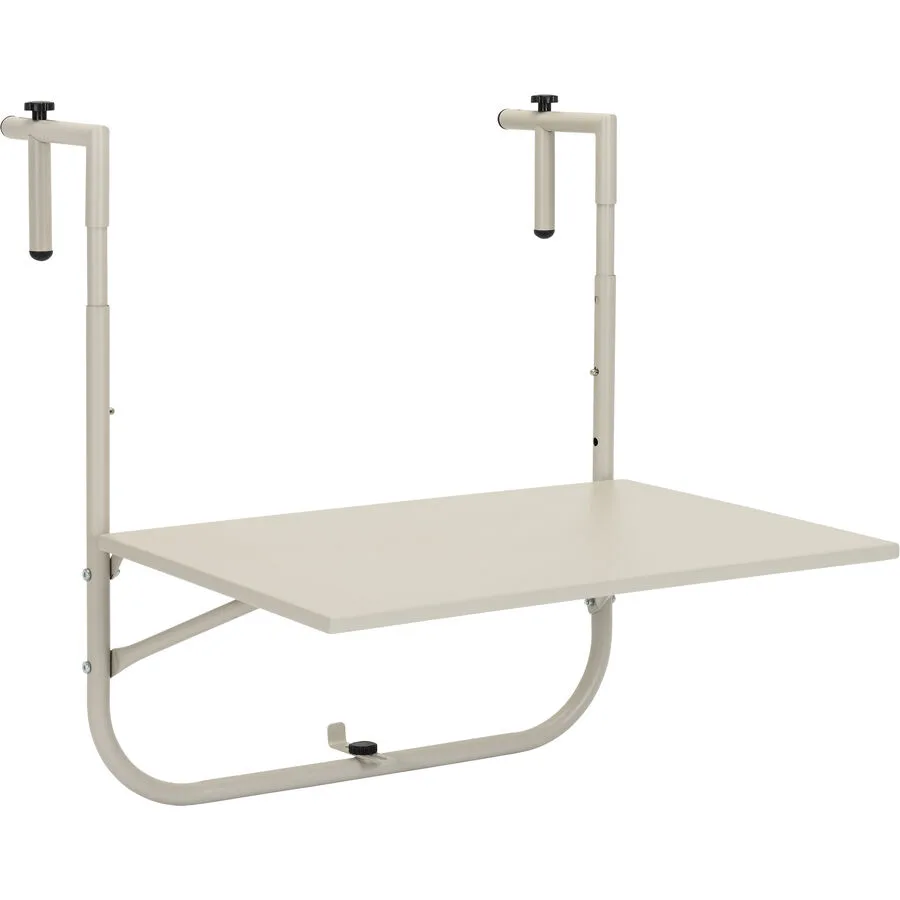 Gartentisch Christian beige Stahl B 60 T 43 cm