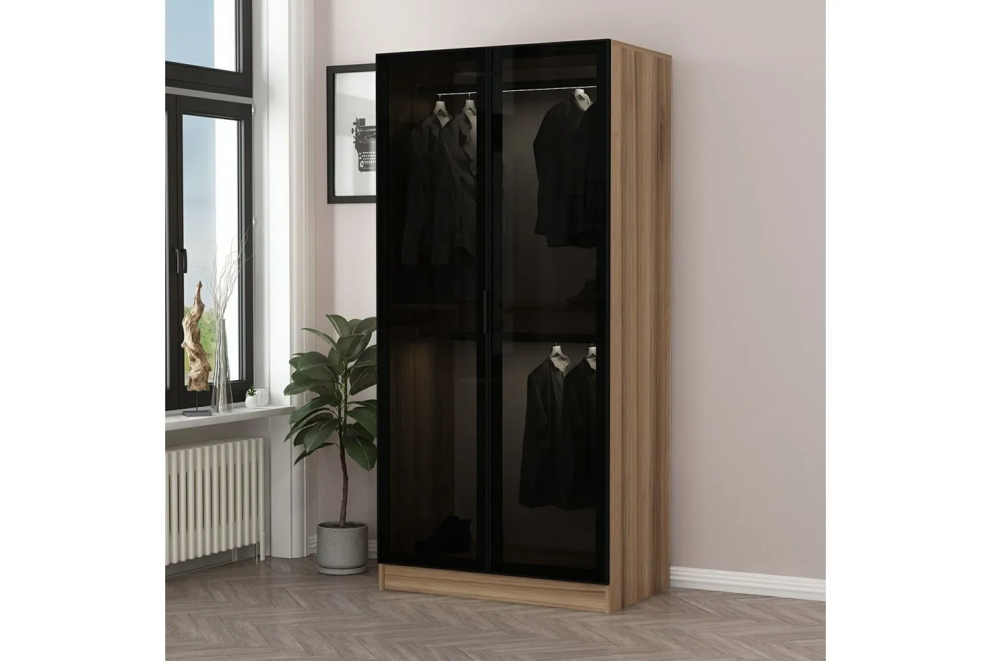 Fruitland Garderob 90 cm - Brun