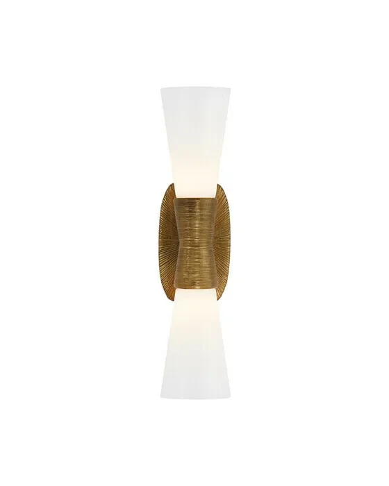 Utopia Small Double Bath Sconce Gild