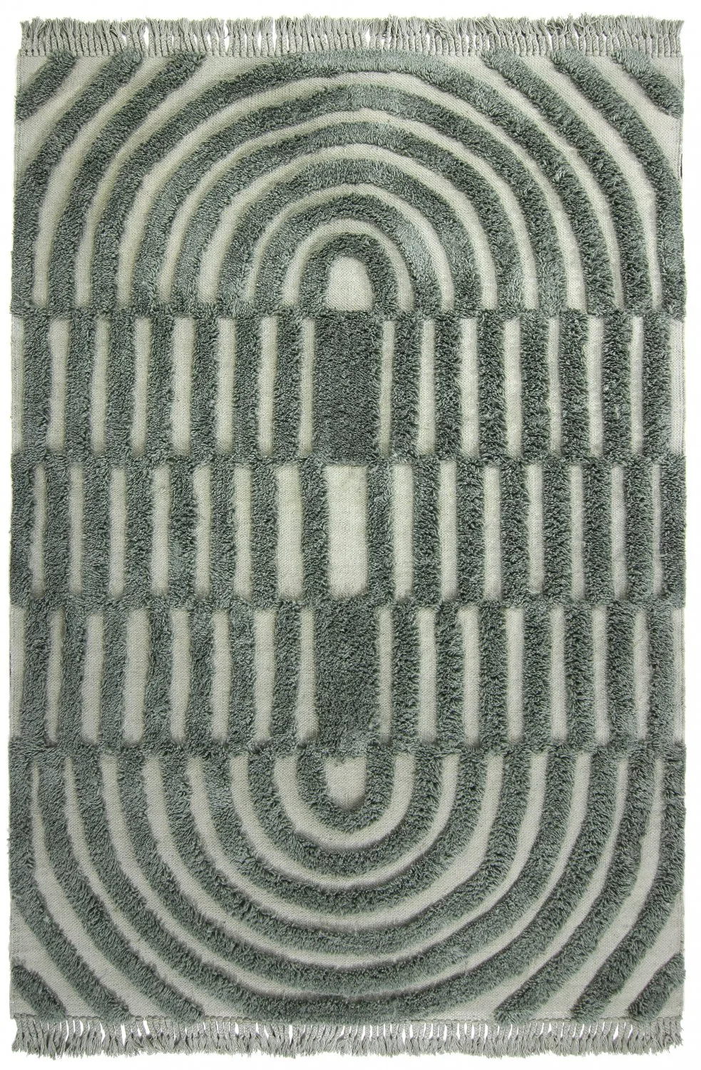 Ullteppe - Rome (grønn) (Størrelse: 160 x 230 cm)