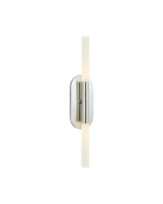 Rousseau Medium Vanity Sconce Polished Nickel