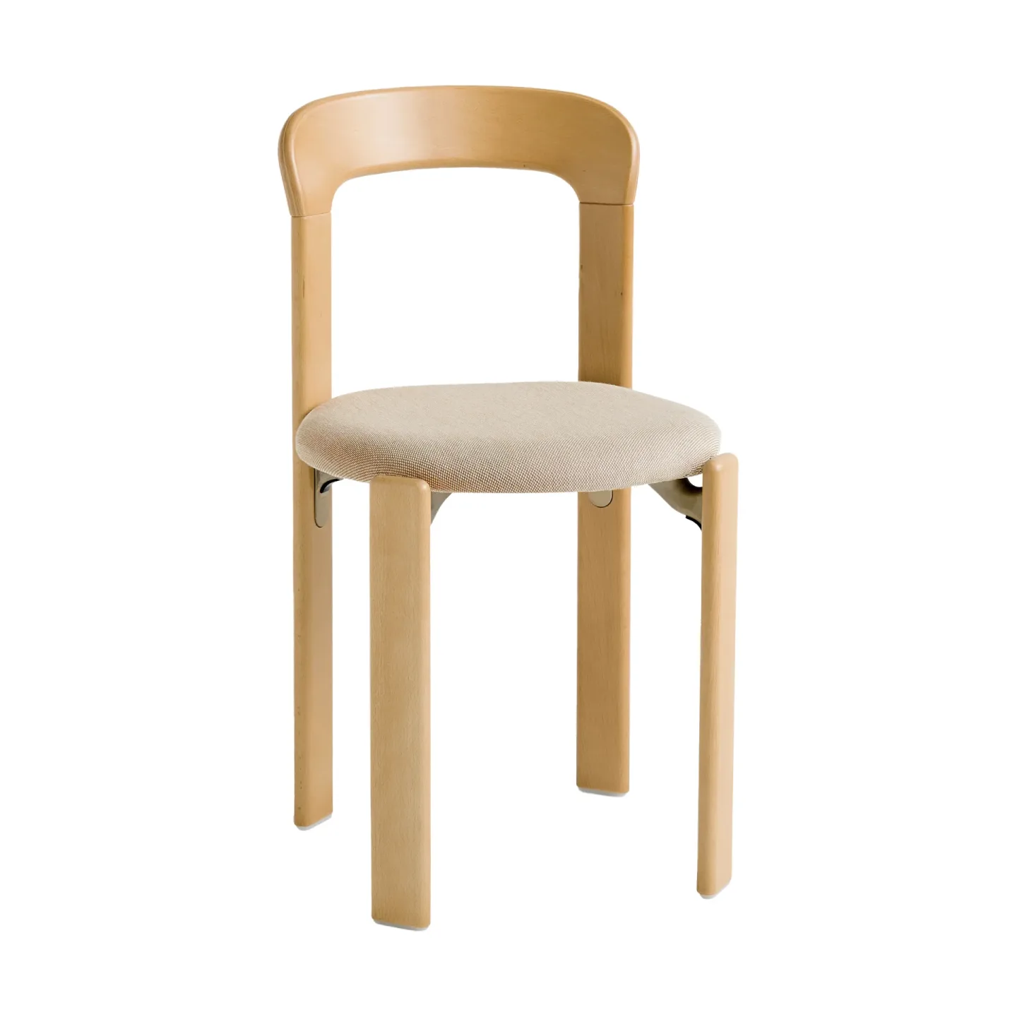HAY Rey gepolsterter Stuhl Stoff Steelcut Trio 213 Golden