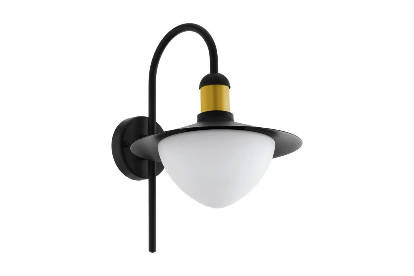 Vägglampa Utebelysning Eglo Sirmione - Vit/Svart/Guld