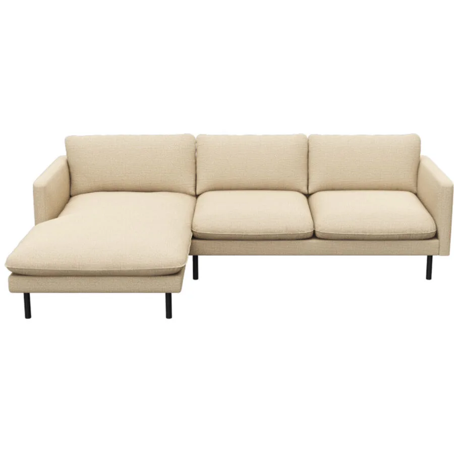 Sofa Valentino Beige Stoff 253 cm 165 cm