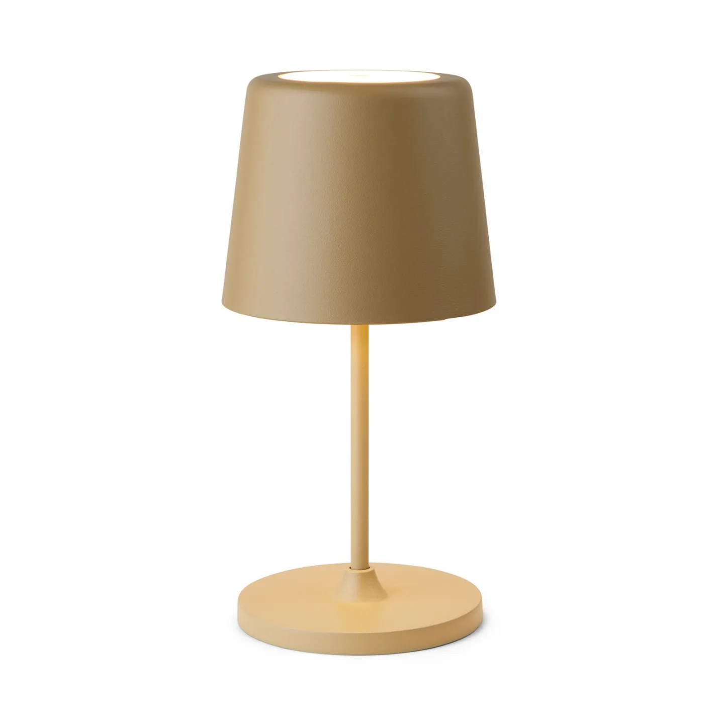 LUMEN LED-Akku-Tischlampe, braun, 23 cm, IP44 - Halo Design - Wohnzimmer - Modern - Metall - Einflammig