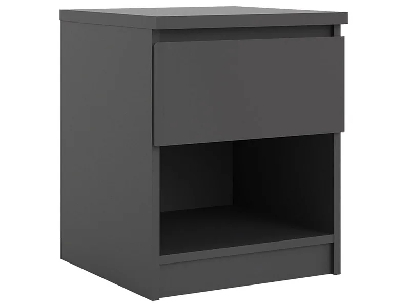 Nachttisch NAIA 1 Schublade 40.4x40x49.5cm schwarz dekor