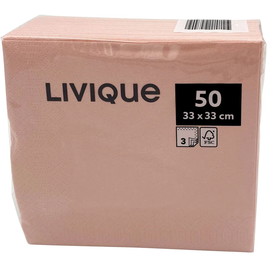 MyDeal Servietten Colour Rosa Papier 33 cm 33 cm