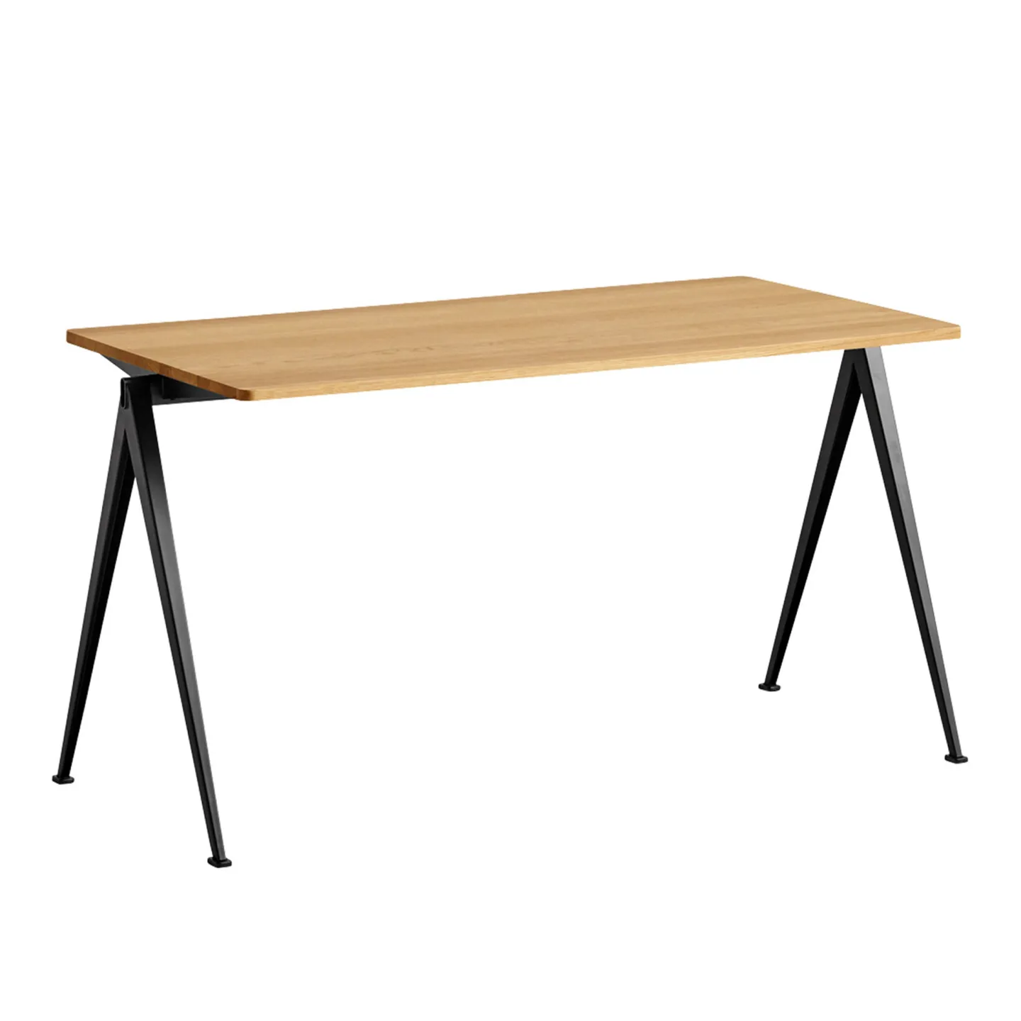 HAY - Pyramid Table 01 - Black Base - Oiled Oak - 140x65 cm - Skrivbord - Friso Kramer,Wim Rietveld