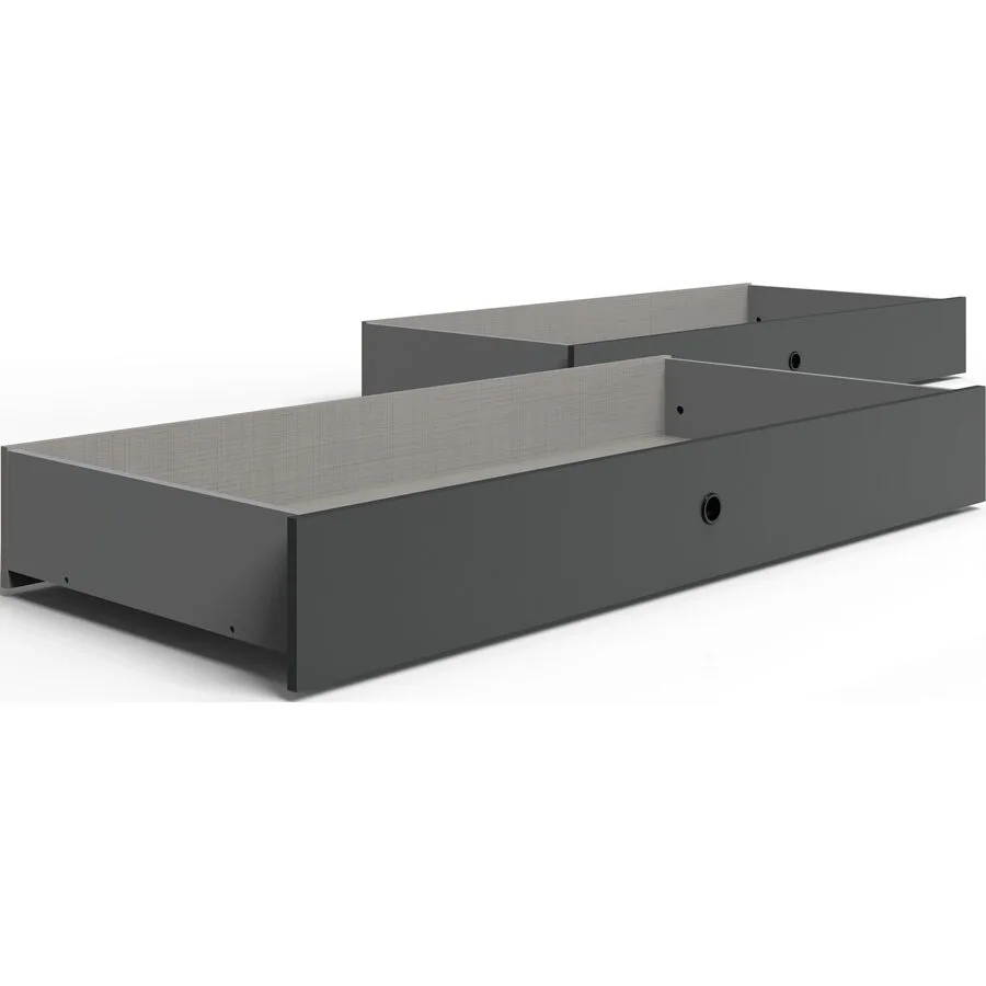 Bettschubkasten Visca graphit Holzwerkstoff B 141 T 61 cm