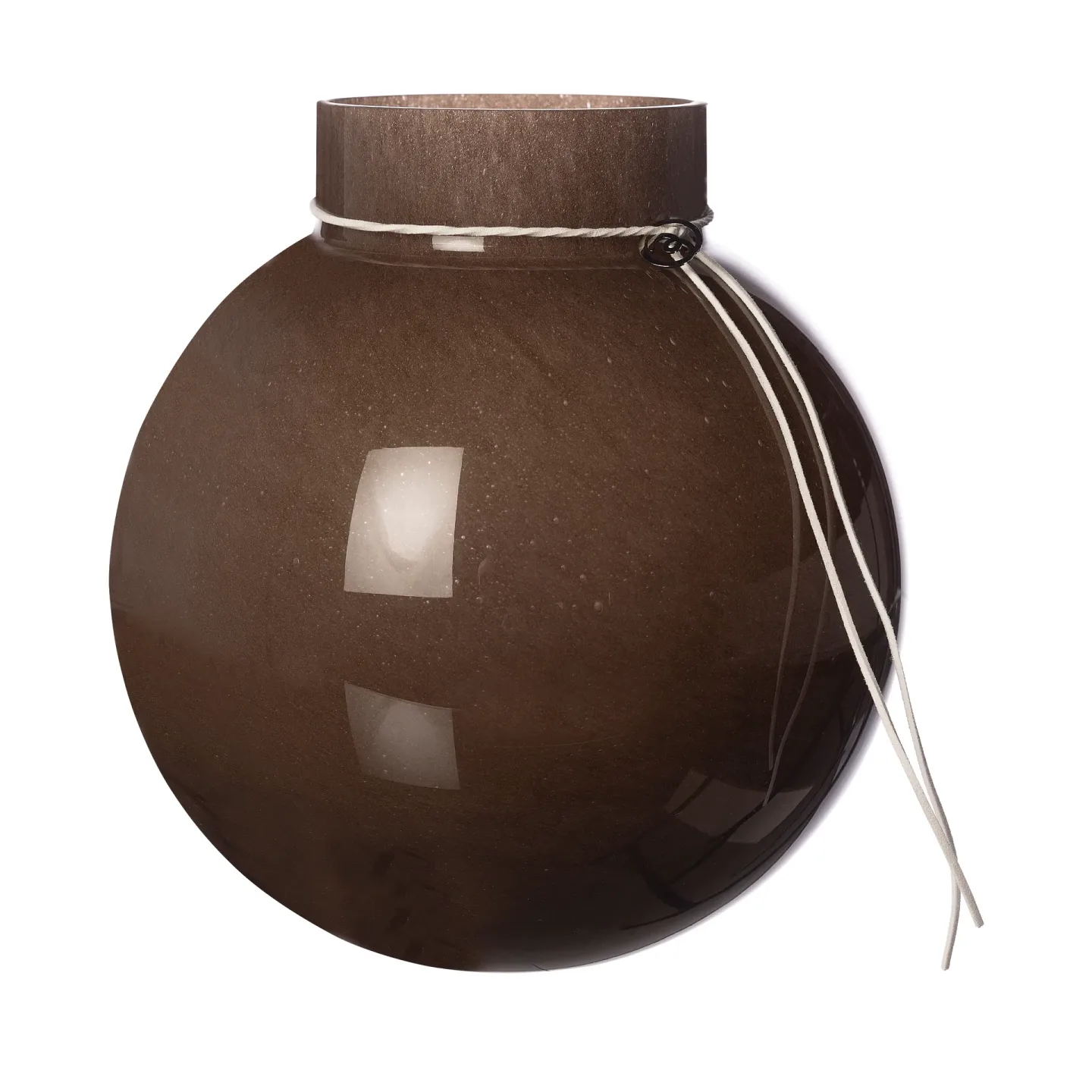 ERNST Ernst Glasvase rund braun H25 cm Ø24 cm
