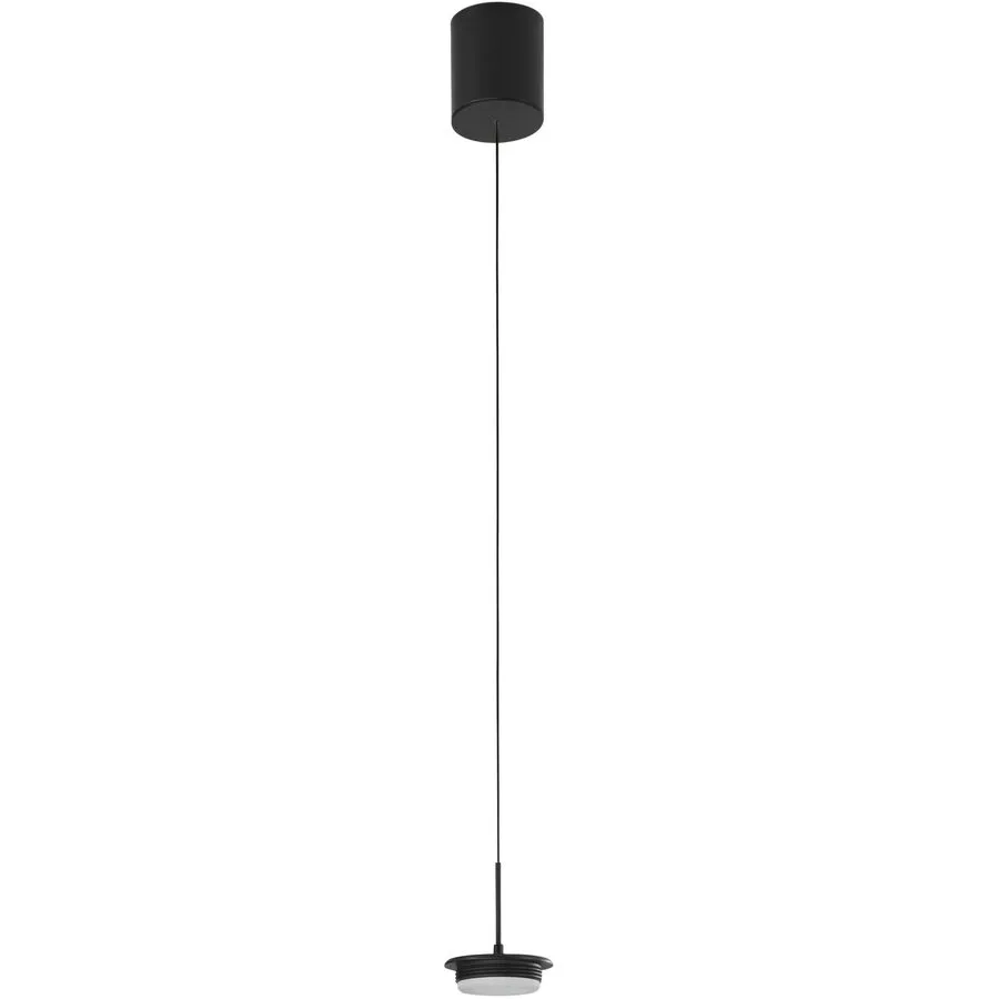 Pendellampe Cara Schwarz Metall 9 cm 200 cm - LED - Lichtfarbe: Extra warmweiss - Helles Neutralweiss - LED Energiesparlampen