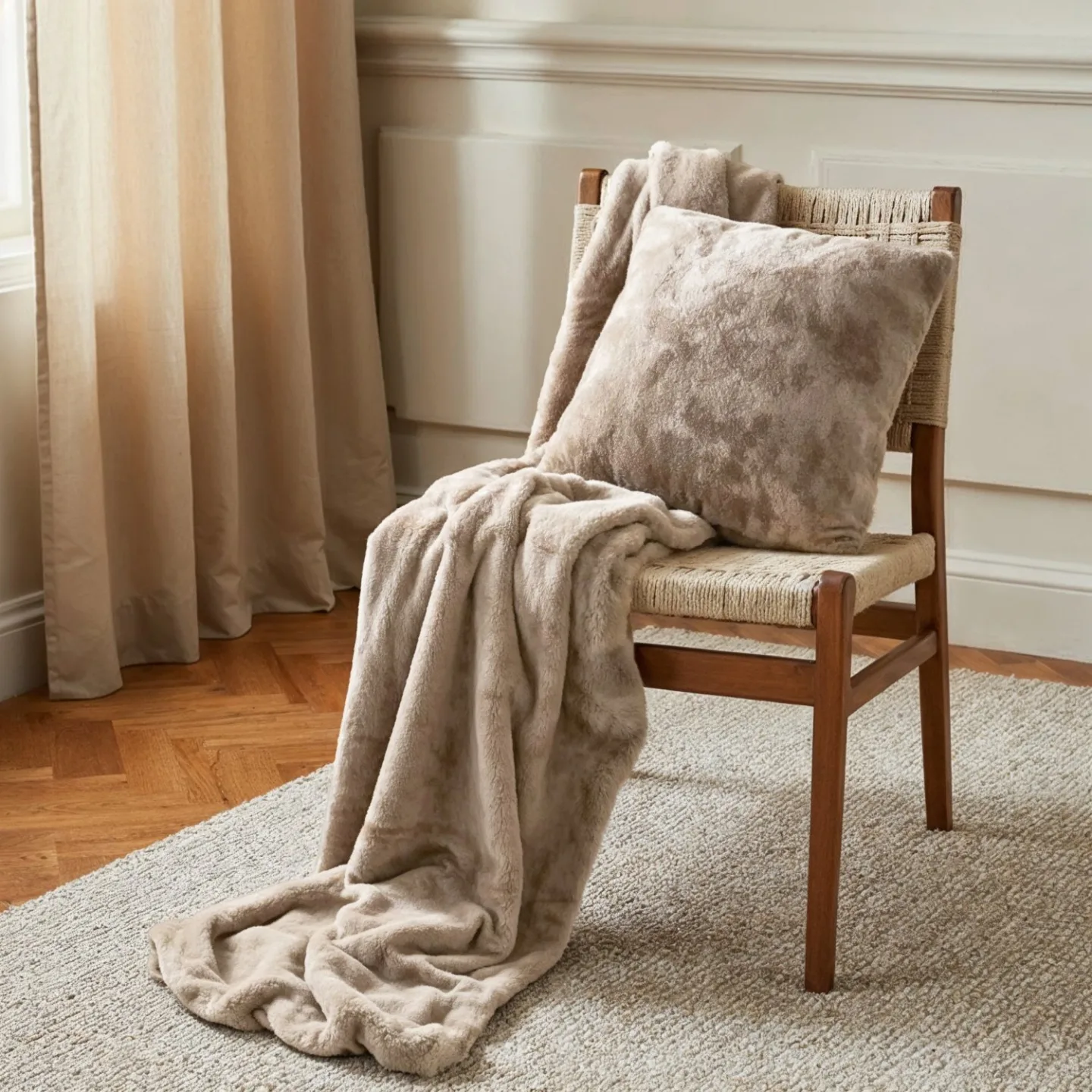Pledd - Aranga Super Soft Throw (brun) (Størrelse: 130 x 170 cm)