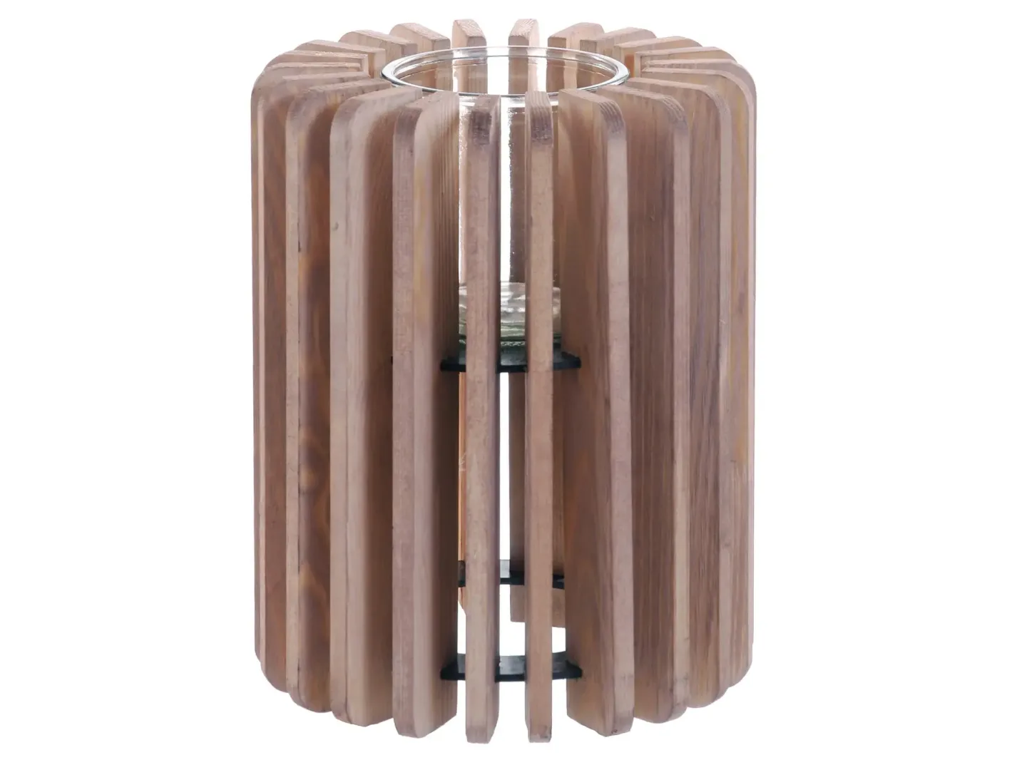 Decofinder Windlicht Holz B: 20 cm | Schubiger Möbel