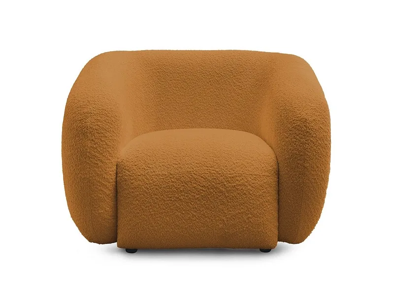Sessel BOBOCHIC CELINE Boucle-Stoff gelb