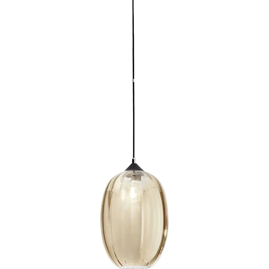 Giberti Luce Pendellampe Giulia XL Gelb Glas 25 cm 36 cm - Farbe: amber