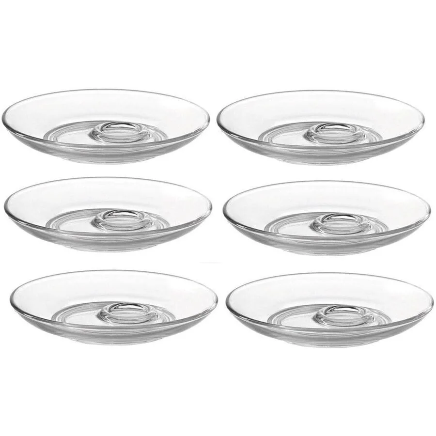 Untertassen-Set Leonardo transparent Kalk-Natron-Glas D 11.5 cm 6 Stk