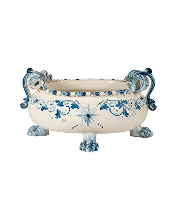 Mondello serving bowl blue/white