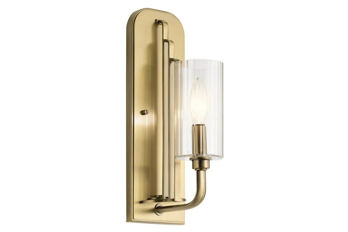 Elstead Lighting - Kimrose 35cm - Vägglampa - Borstad mässing