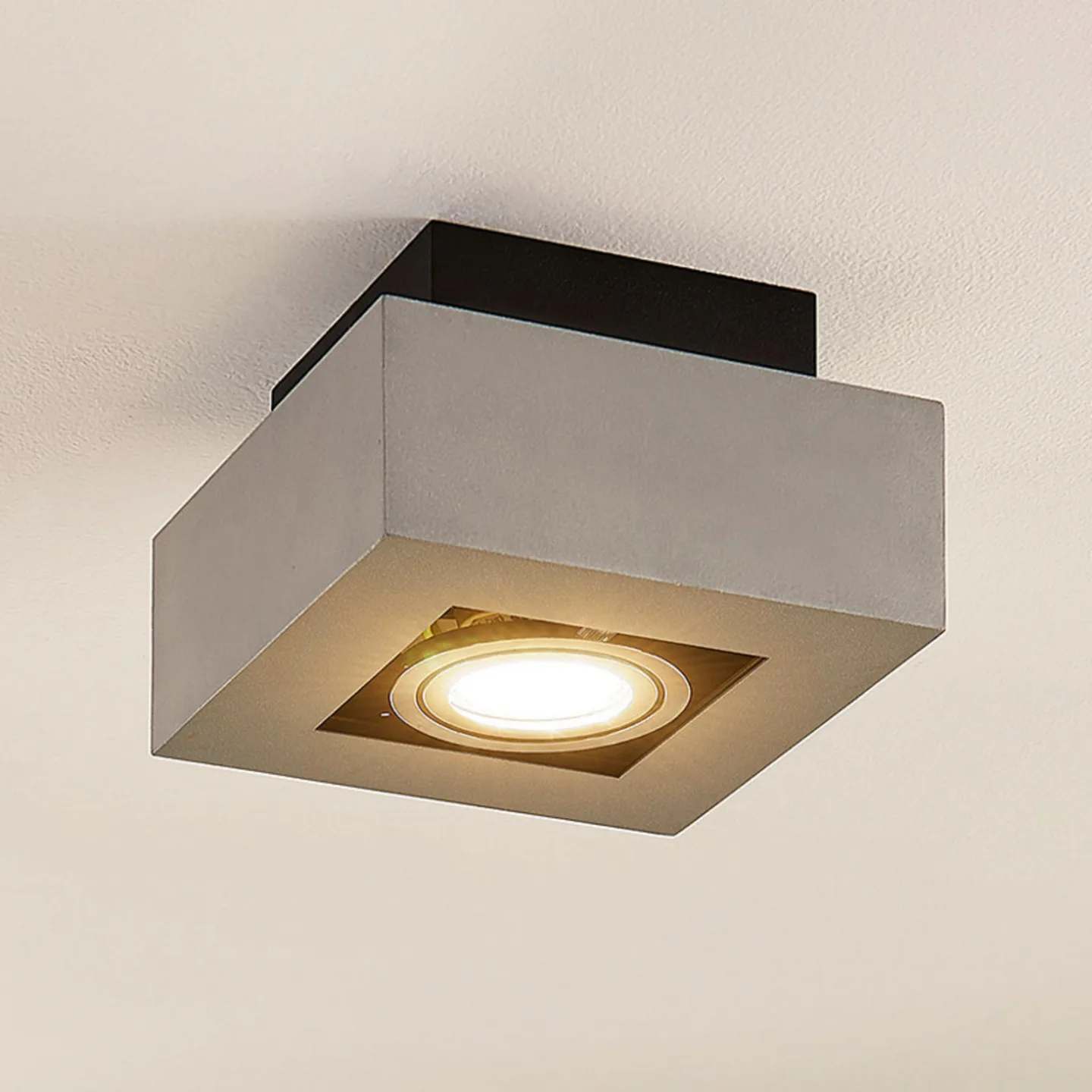 Vince 1 Deckenleuchte Silver - Arcchio - Flurbereich - Modern - Aluminium - Eckig