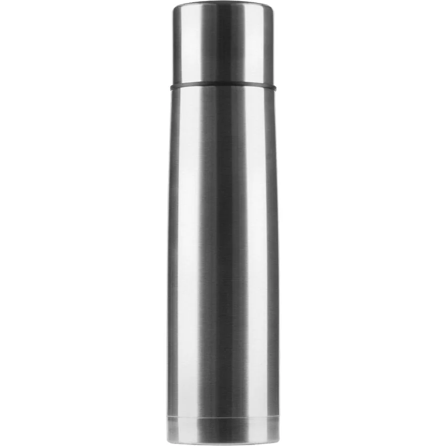 Thermosflasche Sport Grau Edelstahl