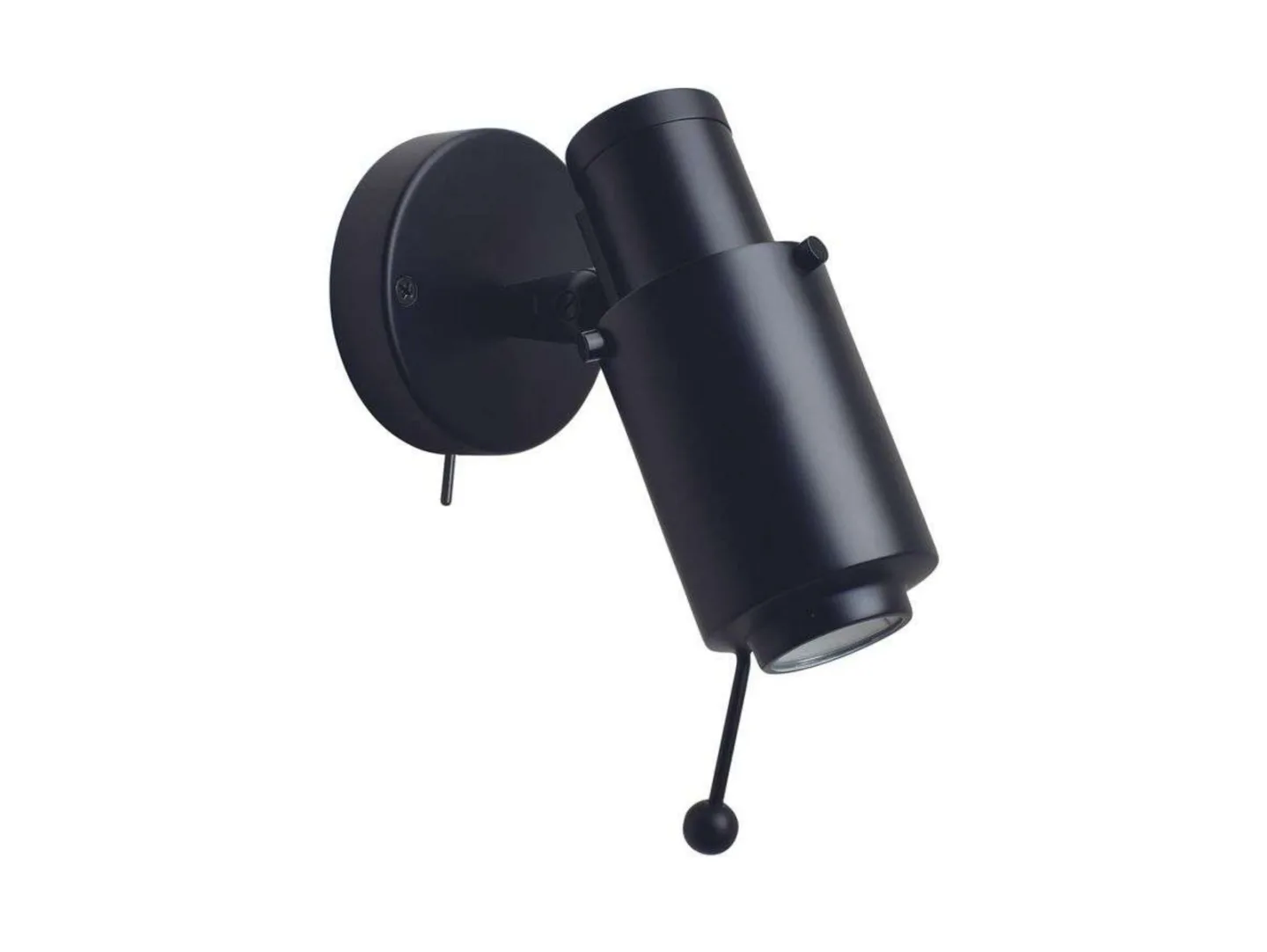 Biny Spot LED m/Bryter & Stang Svart/Svart - DCW - Metall
