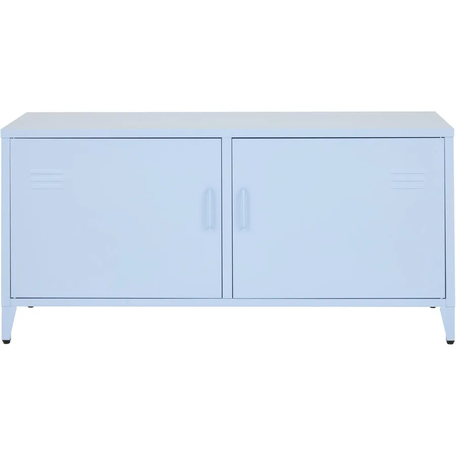 Garderobenschrank Kalia Blau Metall 117 cm 55.7 cm