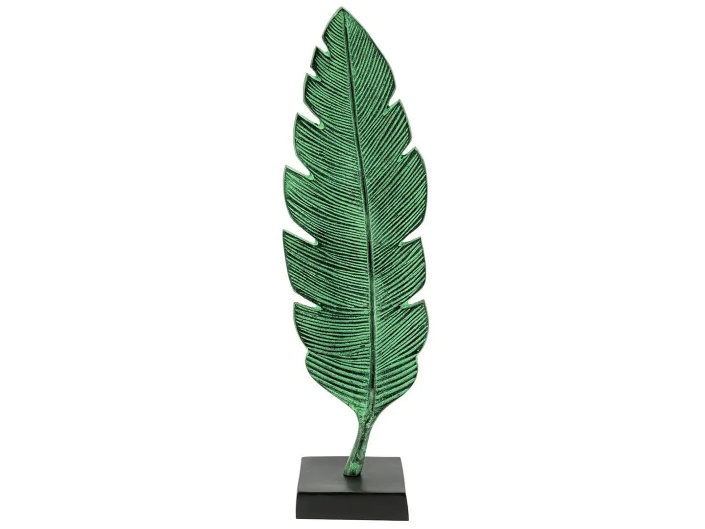 Abhika Figur Feder Grünspan H: 52 cm | Schubiger Möbel