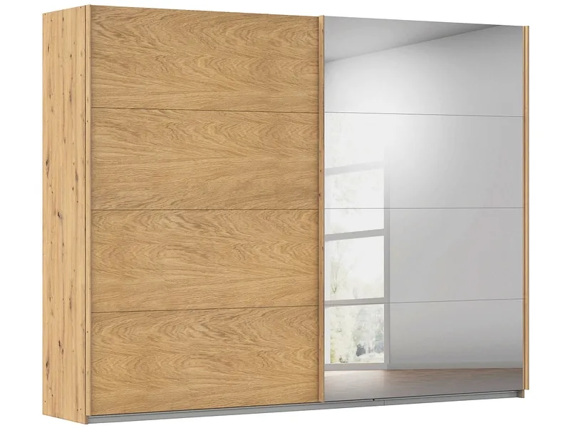 Schwebetürenschrank MATTERHORN artisan eiche 2 Türen