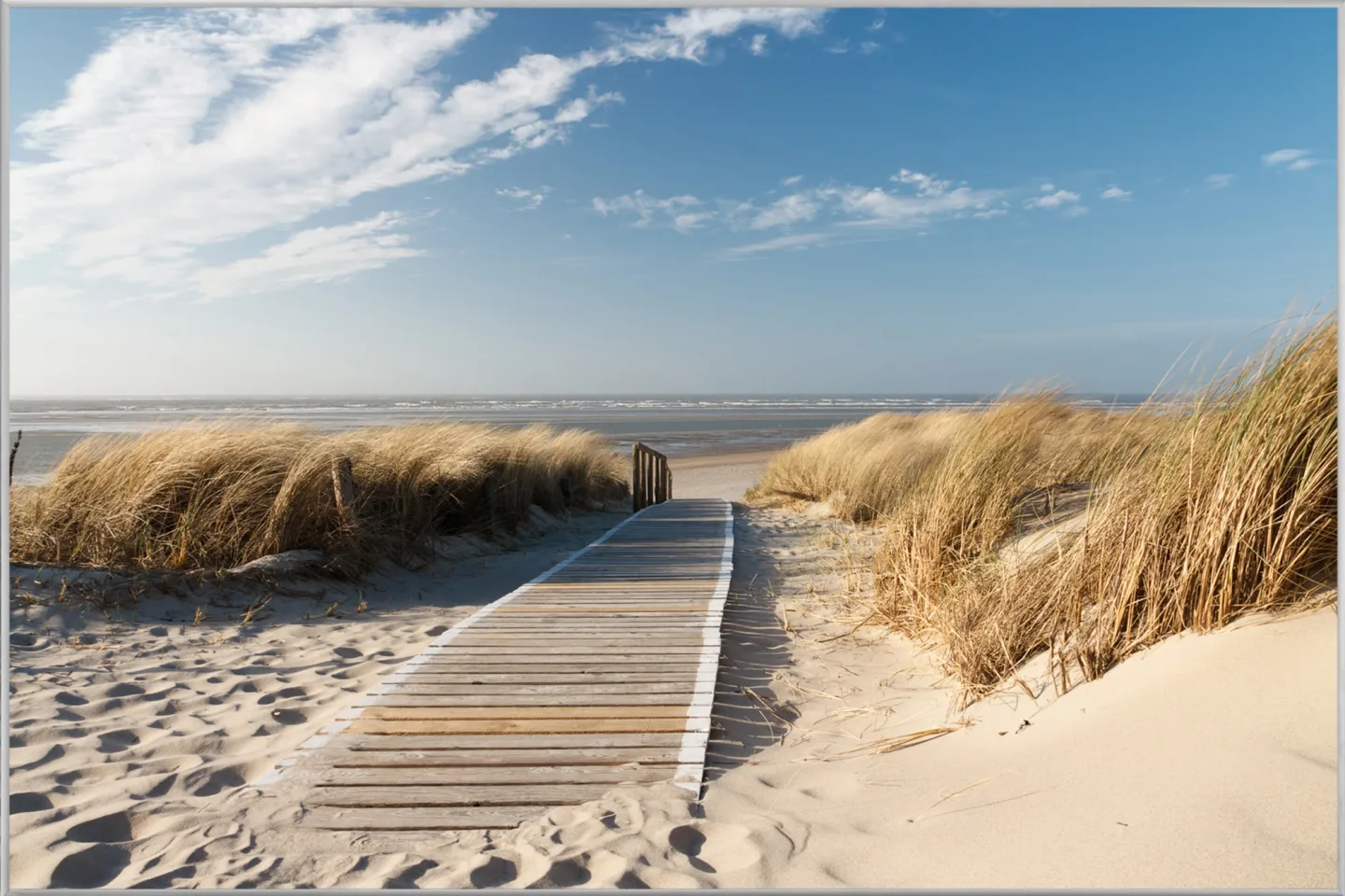 image LAND Bild mit Rahmen Holzweg Zum Meer 1 | Schubiger Möbel