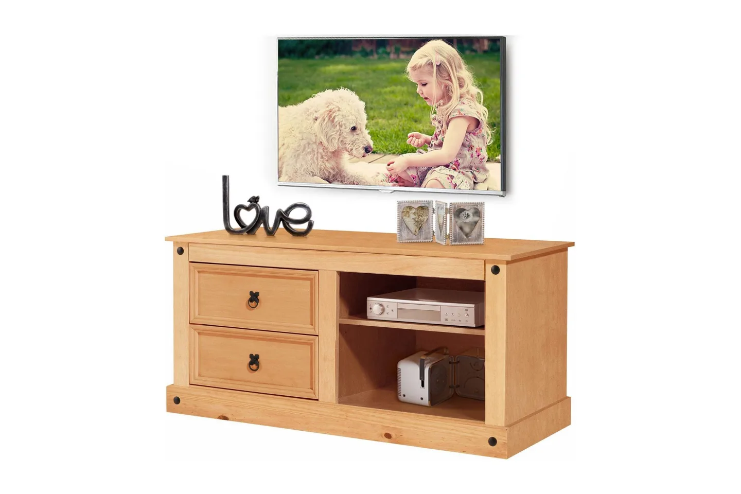 Ayala TV-bänk 120 cm - Ljusbrun