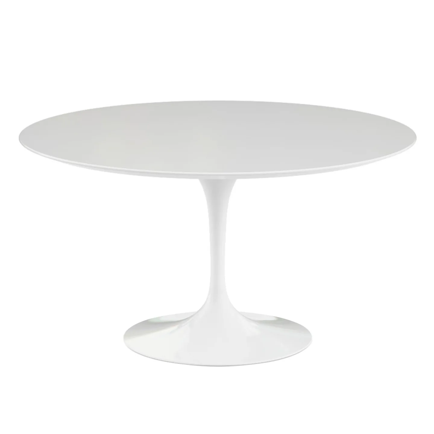Knoll - Saarinen Round Table - Matbord, Ø 137 cm, Vitt underrede, skiva i Vit laminat - Matbord - Eero Saarinen