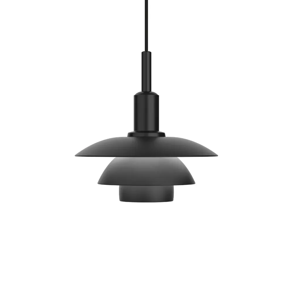Louis Poulsen PH 3/3 Pendelleuchte Schwarz, Metall