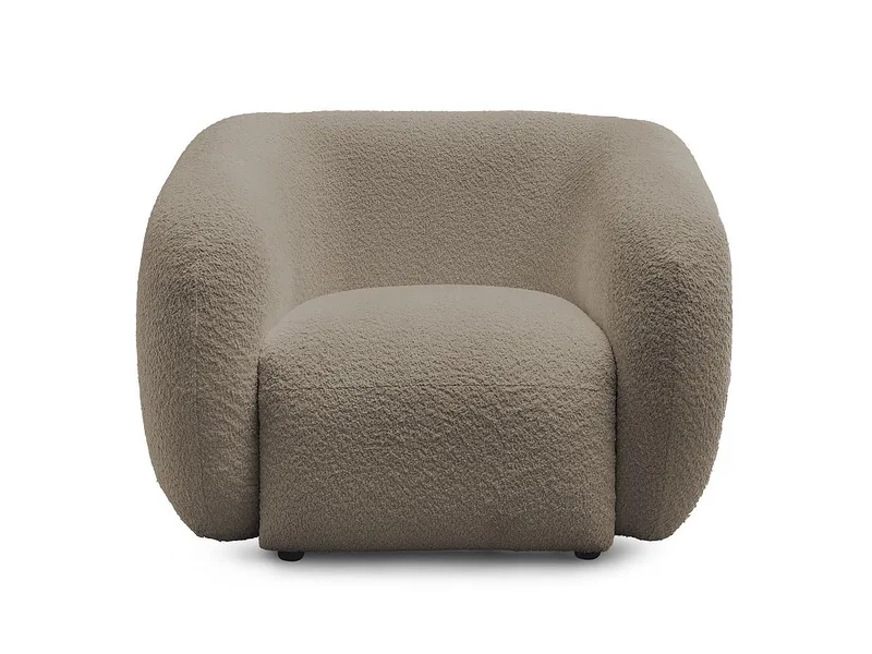 Sessel BOBOCHIC CELINE Boucle-Stoff taupe