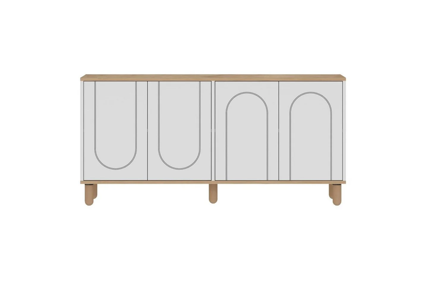 Salven Konsollbord 150 cm - Ek/Vit