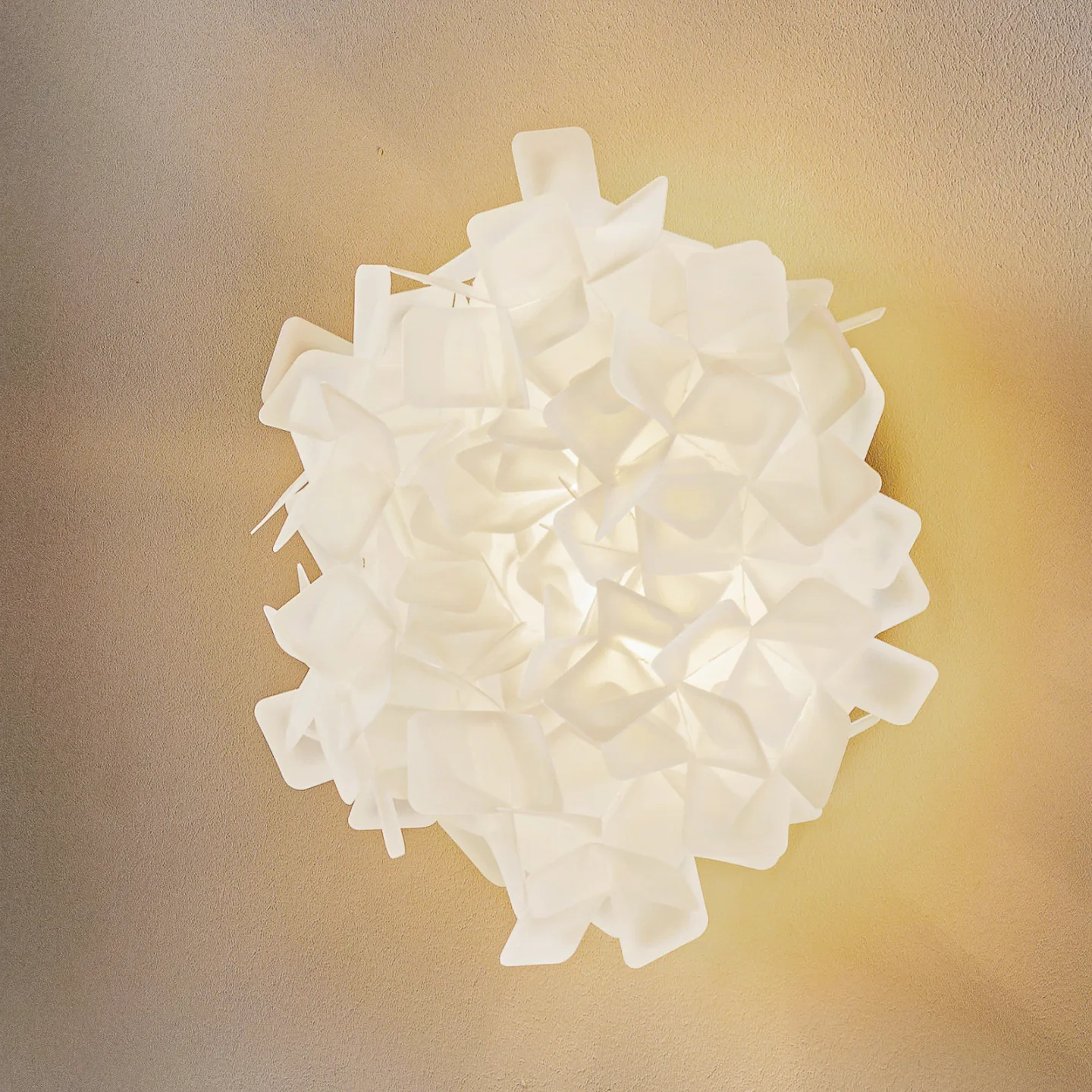 Clizia Plafond/Vägglampa Mini Vit - SLAMP - Vardagsrum - Design - Plast